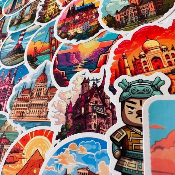 World Famous Landmarks Sticker Bundle - Picture 7 of 15